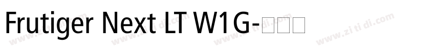 Frutiger Next LT W1G字体转换